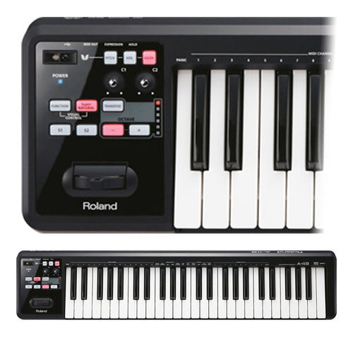 Teclado Controlador Midi Roland A-49 Bk Profesional