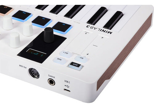 Controlador Teclado Midi Arturia Minilab 3 Blanco 25 Teclas