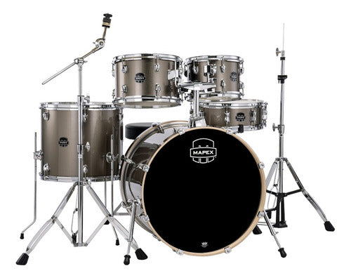 Batería Mapex Venus Ve5294ft-vx Color Café + Silla + Bases