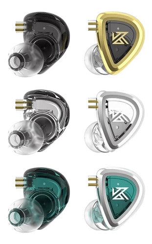 Audifonos Monitores In Ear Kz Set Eda X3 + Sistema Kz Az15