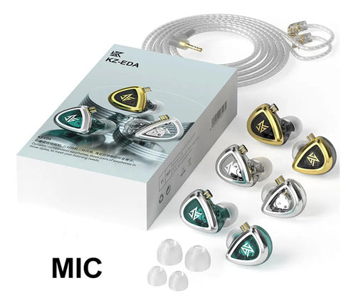 Audifonos Monitores In Ear Kz Set Eda X3 + Sistema Kz Az15