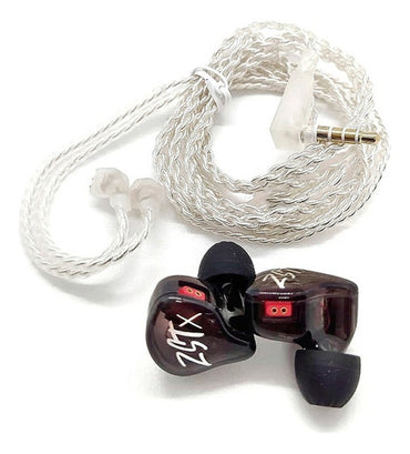 Audifonos Monitores In Ear Kz Zst Bk + Estuche