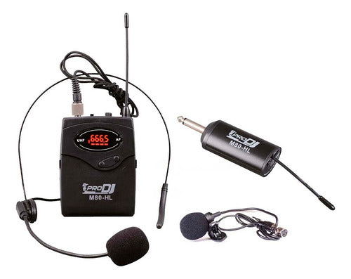 Micrófono Inalámbrico De Solapa Pro Dj M80-hl