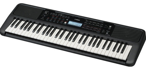 Teclado Organeta Yamaha Psr-e383 Adaptador + Base + Forro