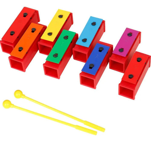 Metalófono Juego De 8 Notas Con Estuche Ayson