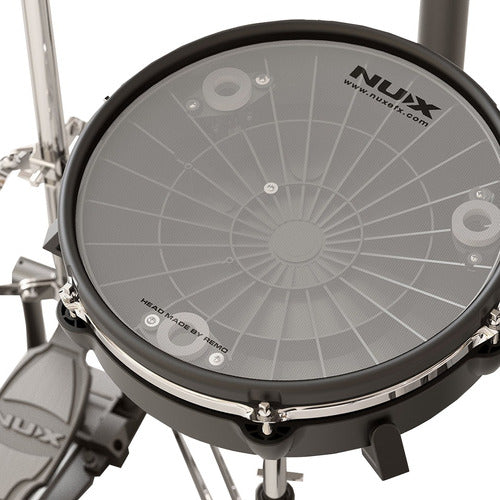 Batería Electrónica Digital Nux Dm-8 + Silla + Pedal Doble