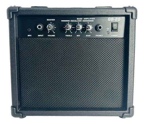 Kit Bajo Eléctrico 4 Cuerdas + Amplificador + Estuche