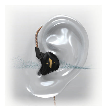 Audifonos Monitores In Ear Kz Edx Bk