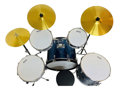 Batería Acústica DM1000 5 Piezas + Platillos + Base + Silla