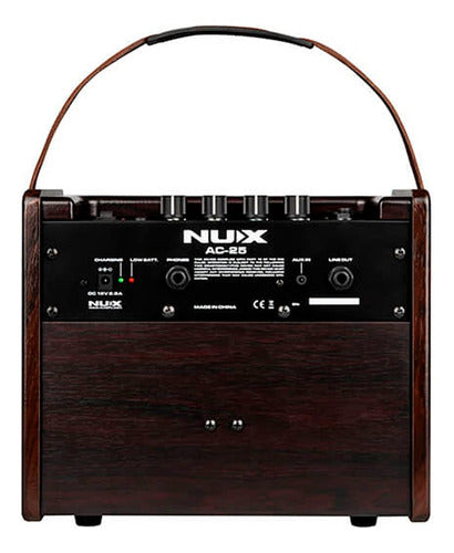 Amplificador Nux Guitarra Electroacústica Portátil Ac-25