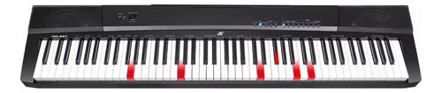 Piano Teclado Electrónico Mk-887 Sensibilidad + Base