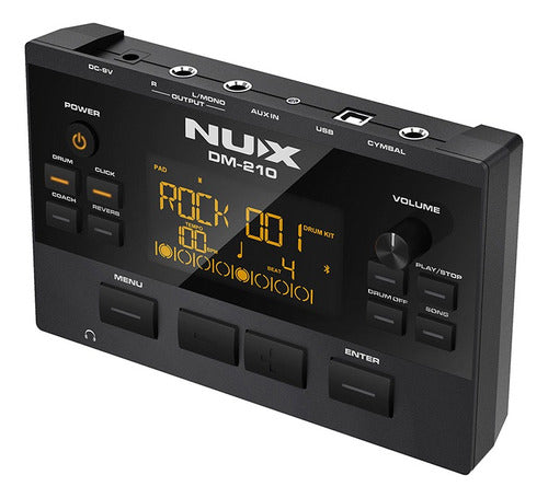 Drum Batería Electrónica Dm-210 + Silla Nux Ndt-03
