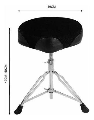 Drum Batería Electrónica Dm-210 + Silla Nux Ndt-03