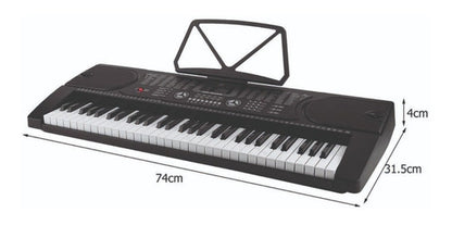 Teclado Organeta Mk2089 Under 61 Teclas  Microfono Adaptador