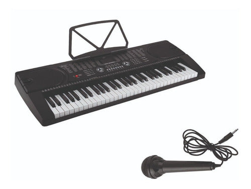 Teclado Organeta Mk2089 Under 61 Teclas  Microfono Adaptador
