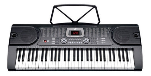 Teclado Organeta Mk2089 Under 61 Teclas  Mic Adap Base Silla