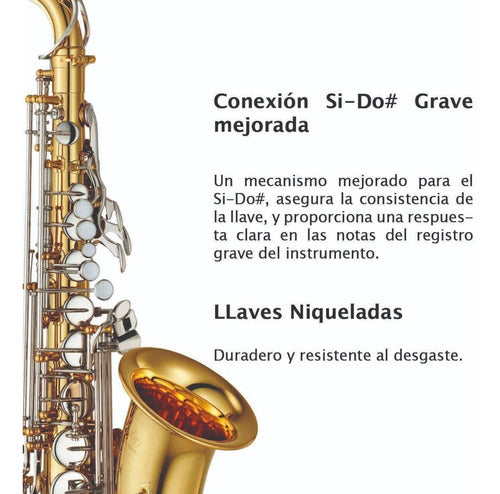 Saxofon Alto Dorado Yamaha Yas-26