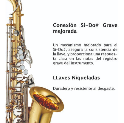 Saxofon Alto Dorado Yamaha Yas-26