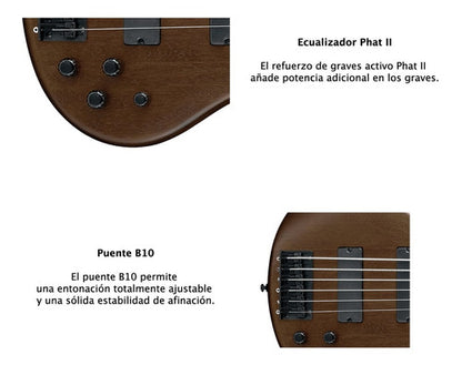Bajo Electrico Ibañez 6 Cuerdas Gsr-206b-wnf + Estuche