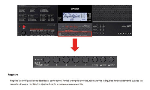 Teclado Organeta Casio Ctx700