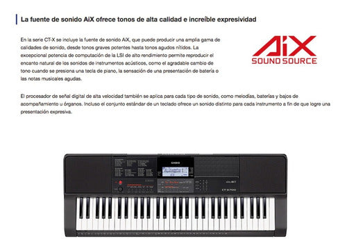Teclado Organeta Casio Ctx700