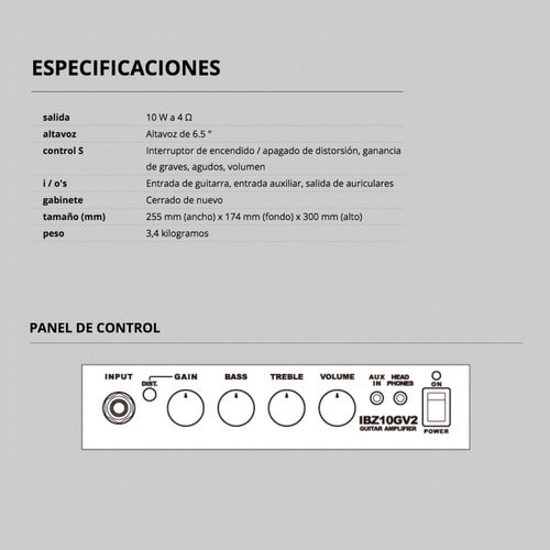 Amplificador Ibz10gv2 Ibanez Guitarra Electrica