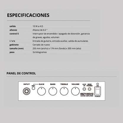 Amplificador Ibz10gv2 Ibanez Guitarra Electrica