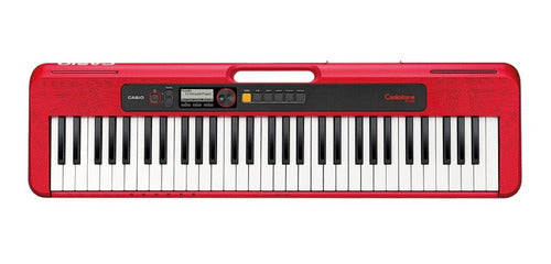 Teclado Organeta Casio Ct-s200 Rojo Adapta + Base + Estuche