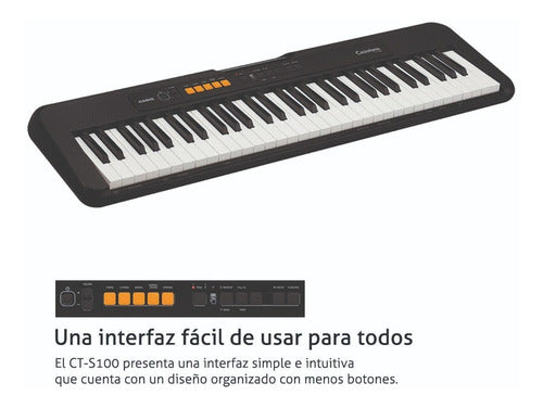 Organeta Casio Ct-s100 5 Octavas + Adaptador