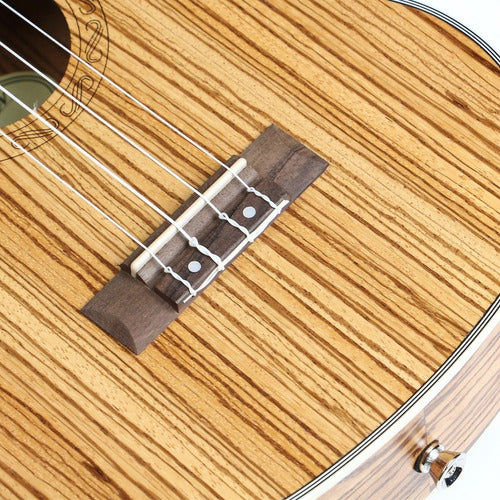 Ukelele Concierto Ayson  Zebrano Con Estuche En Lona