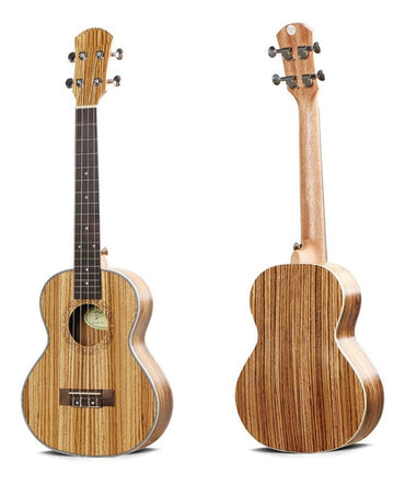 Ukelele Concierto Ayson  Zebrano Con Estuche En Lona