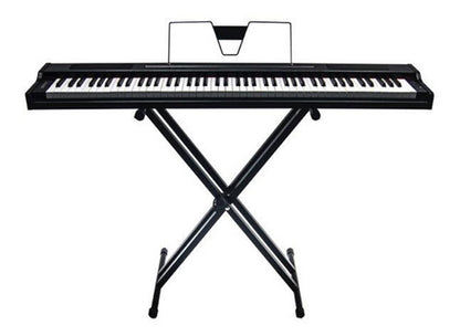 Piano Digital 88 Teclas Semipesada  Base Doble Forro En Lona