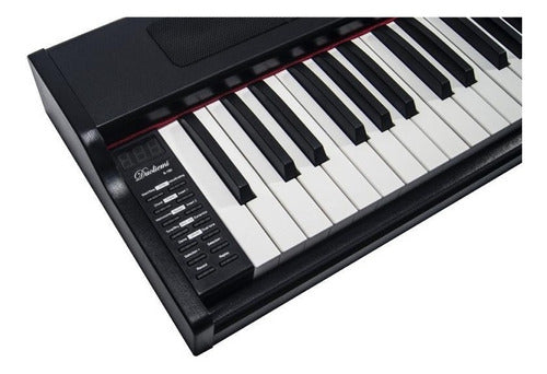 Piano Digital 88 Teclas Semipesada  Base Doble Forro En Lona