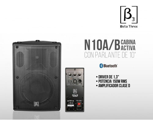 Altavoz Cabina Parlante Activa Beta Three N10a/b Bluetooth
