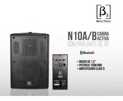 Altavoz Cabina Parlante Activa Beta Three N10a/b Bluetooth
