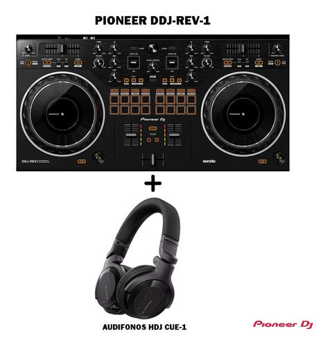 Controlador  Dj Pioneer Ddj - Rev - 1 + Audifonos Hdj-cue-1