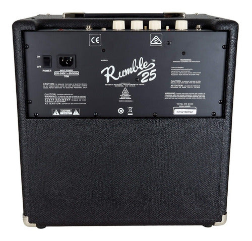 Amplificador Fender Bajo Eléctrico Rumble 25 V3