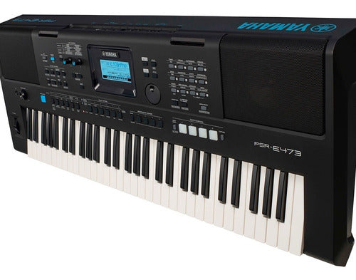 Teclado Yamaha Organeta Psr-e473 Adapta+base+silla+audífonos