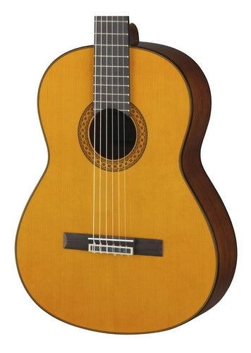 Guitarra Clásica Yamaha C80 Para Diestros Natural Brillante