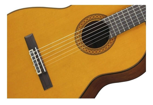 Guitarra Clásica Yamaha C80 Para Diestros Natural Brillante