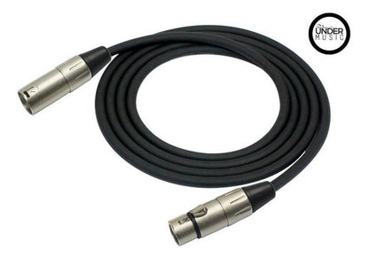 Cable de Micrófono Kirlin Mpc-480 Bk Xlr Macho Xlr Hembra 6m