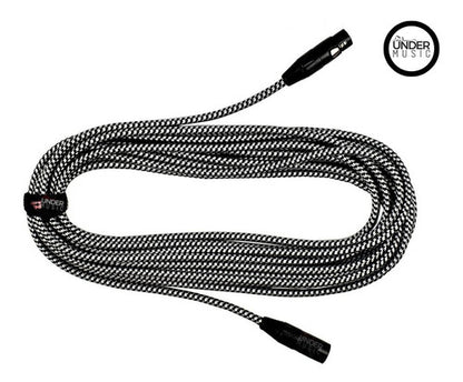 Cable De Micrófono Kirlin Mw-470 Bkb Xlr Macho - Xlr Hembra 10 M