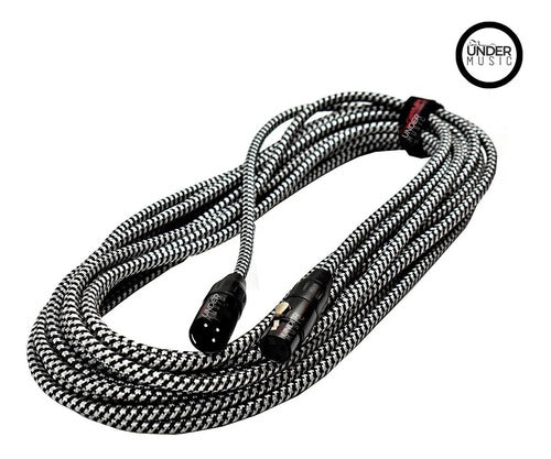 Cable De Micrófono Kirlin Mw-470 Bkb Xlr Macho - Xlr Hembra 10 M