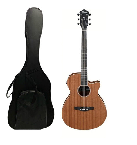 Guitarra Electroacústica Ibañez Aeg7mh-opn -estuche Semiduro