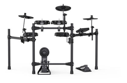 Bateria Electrica Nux Dm-210 Pads Malla Bombo Independiente