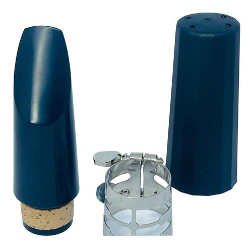Boquilla Para Clarinete Con Abrazadera Y Tapa-boquilla