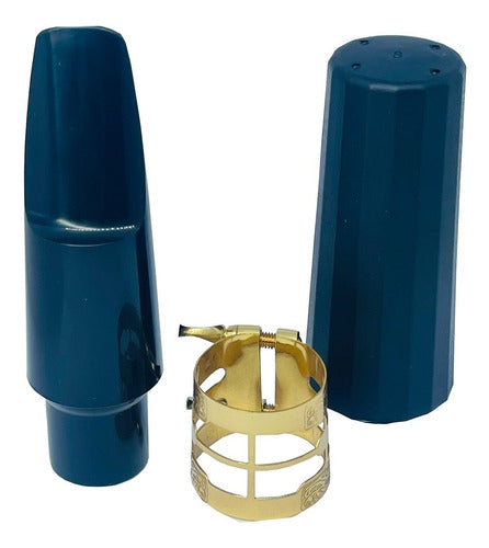 Boquilla Para Saxofón Tenor Con Abrazadera Y Tapa Boquilla
