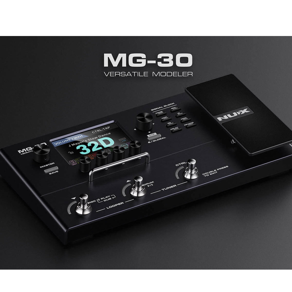 Pedalera Nux Mg-30 Multi-efectos Para Guitarra Eléctrica