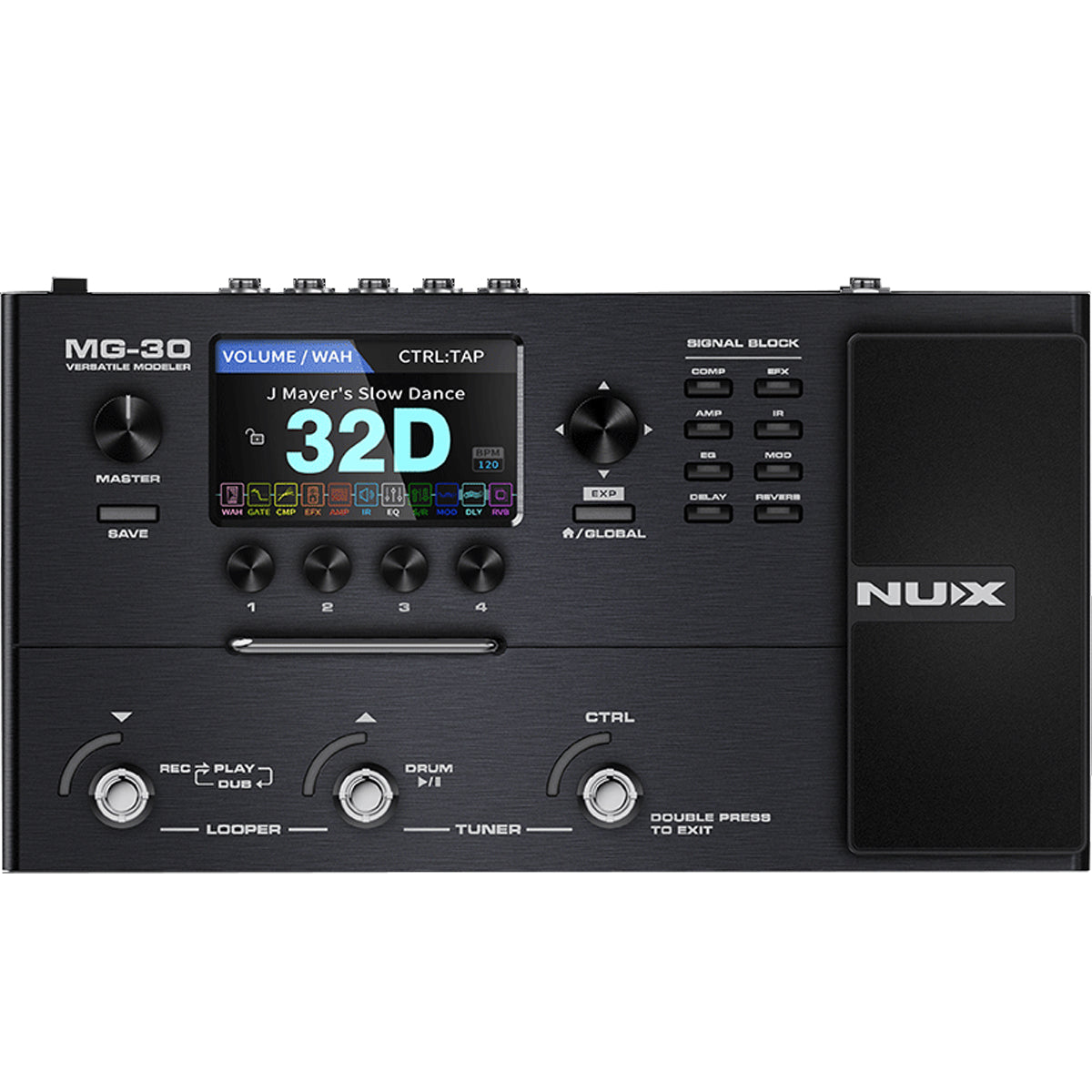 Pedalera Nux Mg-30 Multi-efectos Para Guitarra Eléctrica