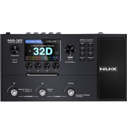 Pedalera Nux Mg-30 Multi-efectos Para Guitarra Eléctrica